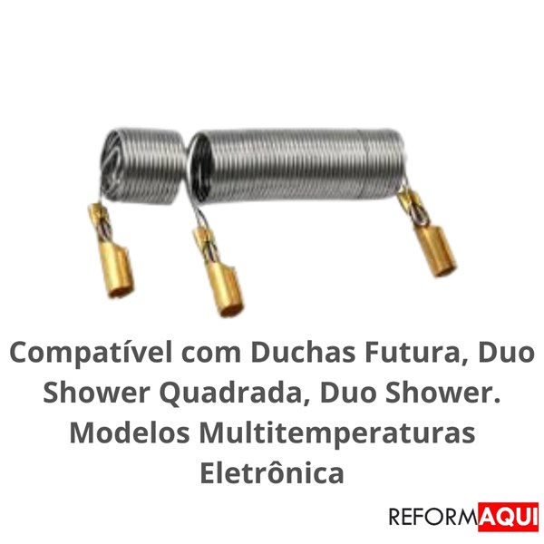 Resistência Duchas Futura Duo Shower e Quadrada Eletrônica 220V 7500w
