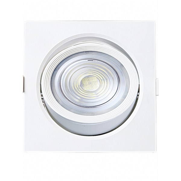 Spot Led Quadrado Embutir 10W 3000K Taschibra