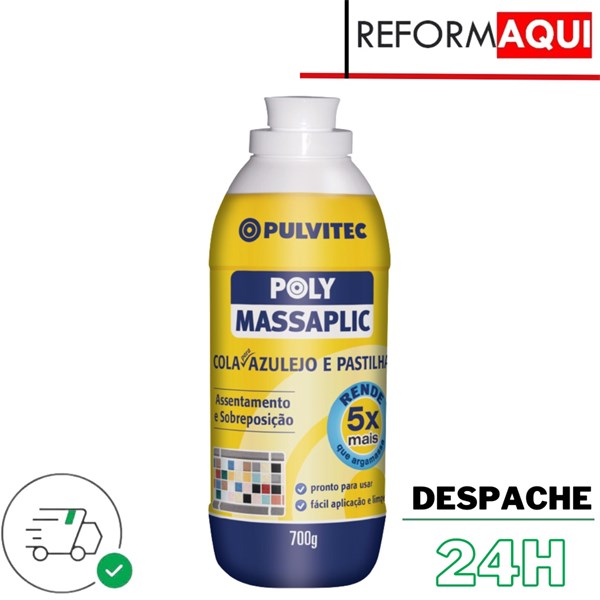 Cola para Azulejo e Pastilha Poly Massaplic 700g