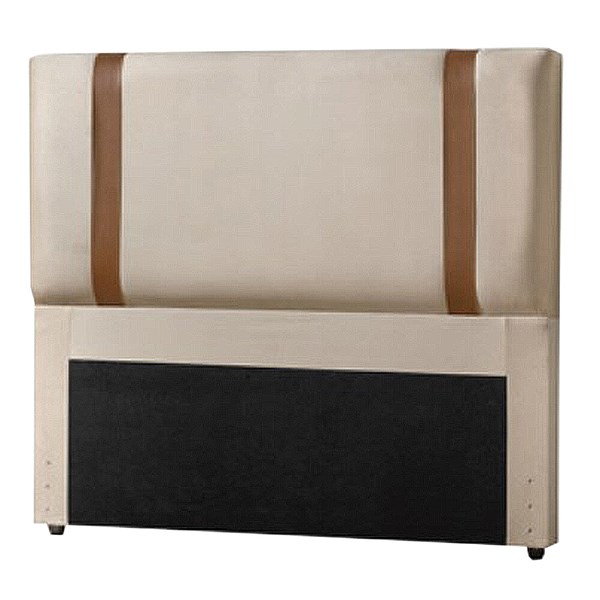 CABECEIRA DE CAMA OSLO QUEEN  C/FRAME VELUDO AREIA 705