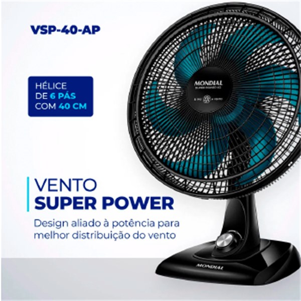 Vent 40cm Mondial Super Power Vsp-40-ap - 4412-01