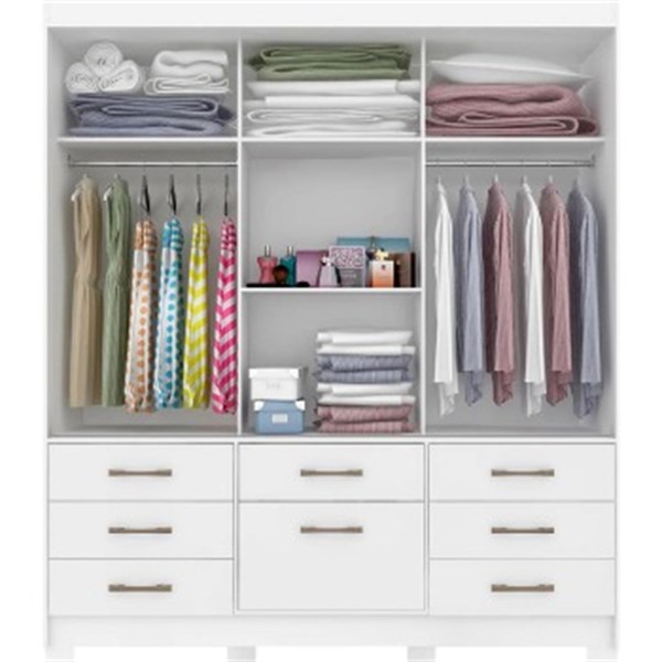 Roupeiro Panan Luiza 100  Mdf 3pts 7 Gvs - 40010055-0002 - PC / 4