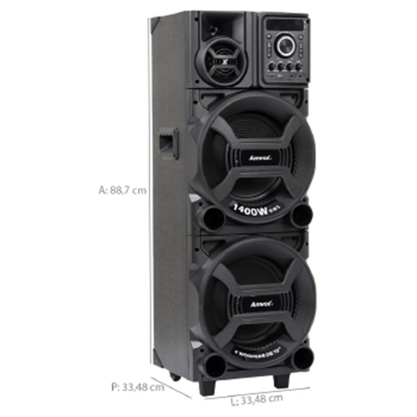 Caixa De Som Amvox 1400w Rms Aca 1402 - 000503a68