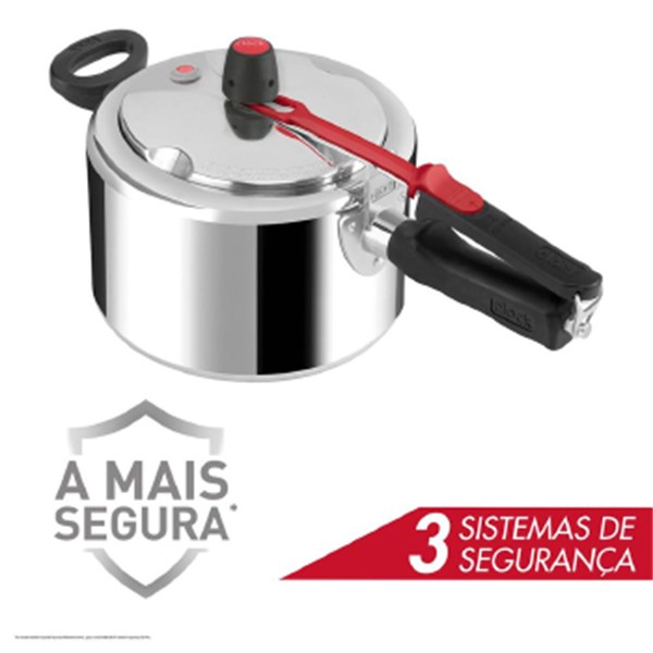 Panela De Pressao Clock Original Polida 3l - 9295306889