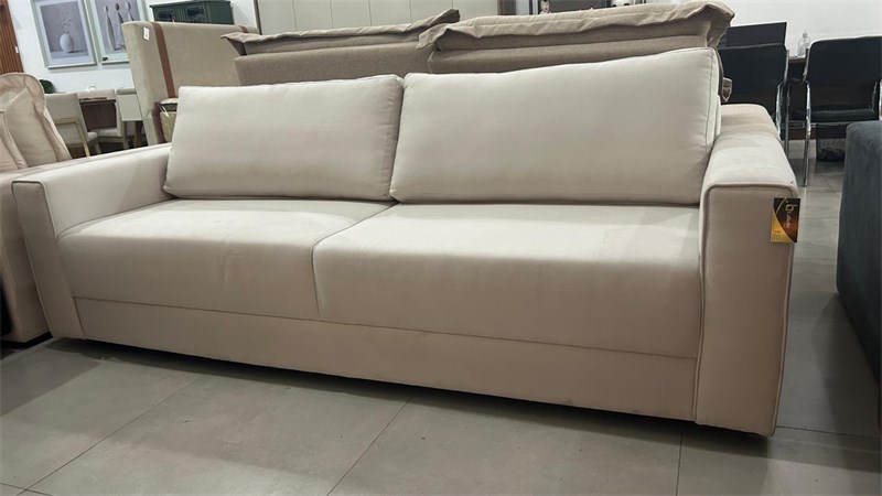 SOFA FIXO HIT 230 CM 226 LINHO AREIA