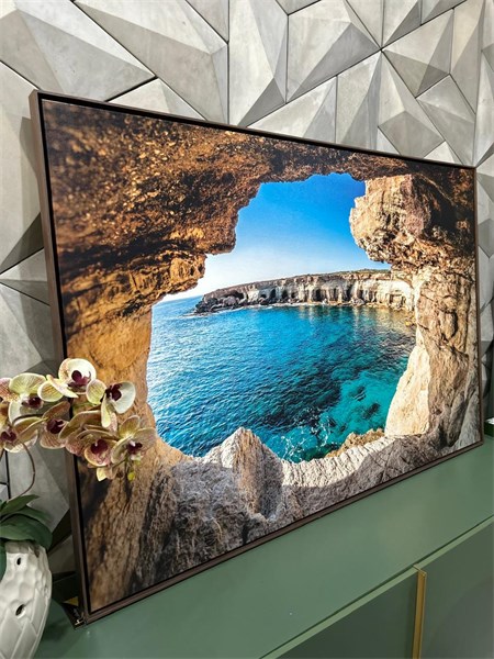 QUADRO GRUTA OCEANO TELA CANVAS 100X150