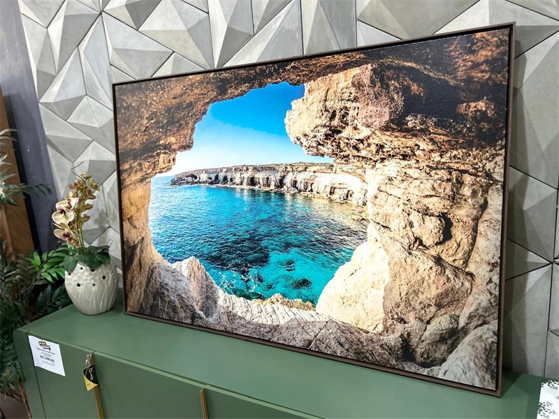 QUADRO GRUTA OCEANO TELA CANVAS 100X150