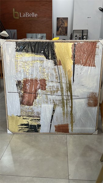 QUADRO RIYADHA A PINTADO A MAO 120X120M