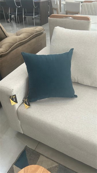 ALMOFADA ARTESANAL FLOR LINHO 50X50