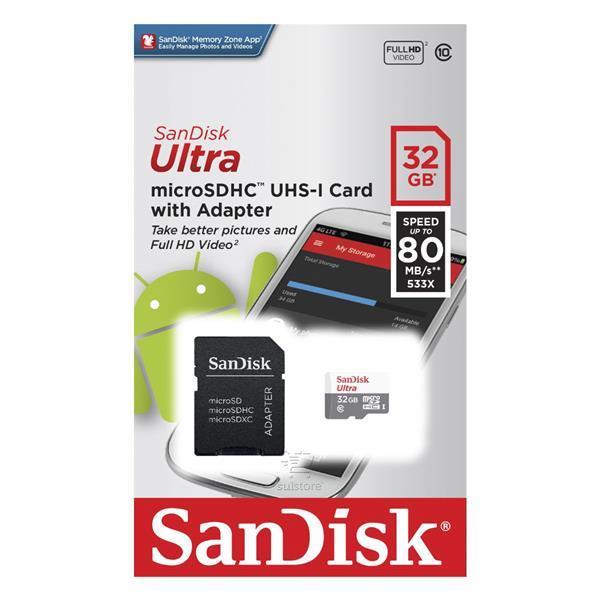 Cartão de Memória 32GB - Sandisk Ultra