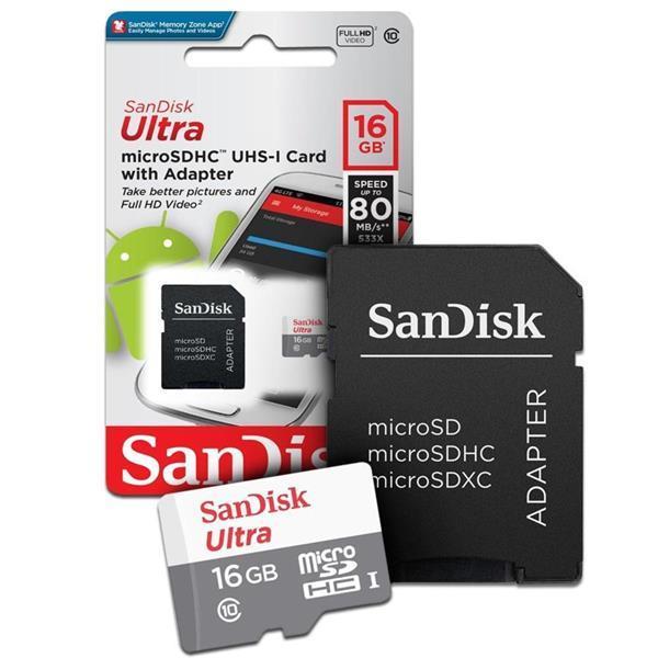 Cartão de Memória 16GB - Sandisk Ultra