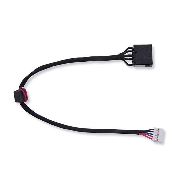 Conector Dc Jack Para Notebook Lenovo G40-30 G40-70 G40-45 G40-75 - Retangular USB - 11x4.5mm - Com Cabo