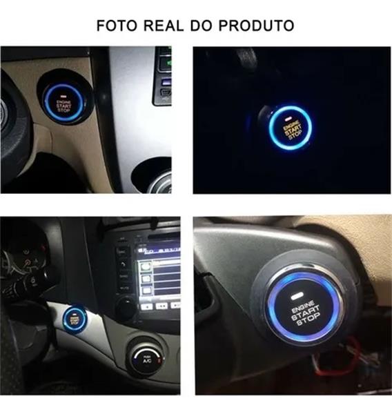 Botão Push Start System (Botão Start Para Carro) - 12V