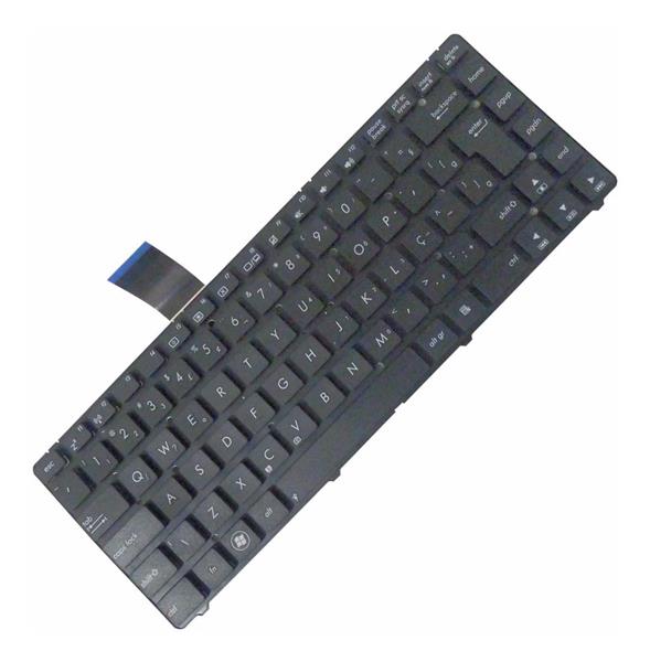 Teclado Para Notebook Asus A45 A45A A45K A45VM A85 F45A K45 K45A K45D K45DE K45V K45VD K45VJ K45VM N46 N46VM R400 R400V - Sem Moldura - Preto