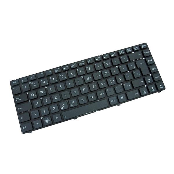 Teclado Para Notebook Asus A45 A45A A45K A45VM A85 F45A K45 K45A K45D K45DE K45V K45VD K45VJ K45VM N46 N46VM R400 R400V - Sem Moldura - Preto