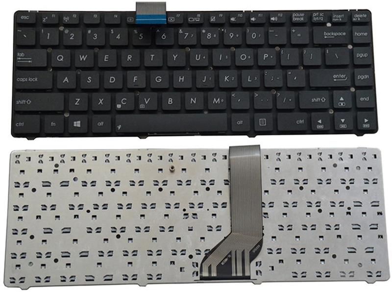 Teclado Para Notebook Asus A45 A45A A45K A45VM A85 F45A K45 K45A K45D K45DE K45V K45VD K45VJ K45VM N46 N46VM R400 R400V - Sem Moldura - Preto