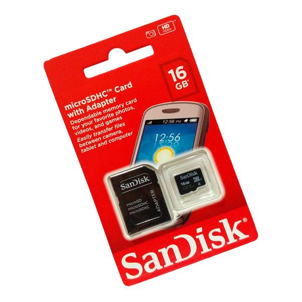 Cartão de Memória 16GB - Sandisk