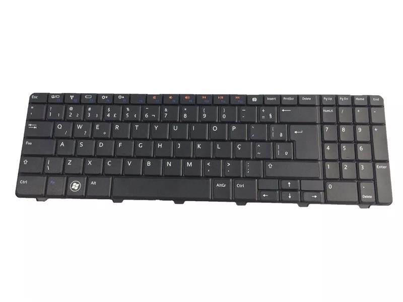 Teclado Para Notebook Dell Inspiron 15R 5010 N5010 M5010 09K55V V110525AR - Numérico - Preto