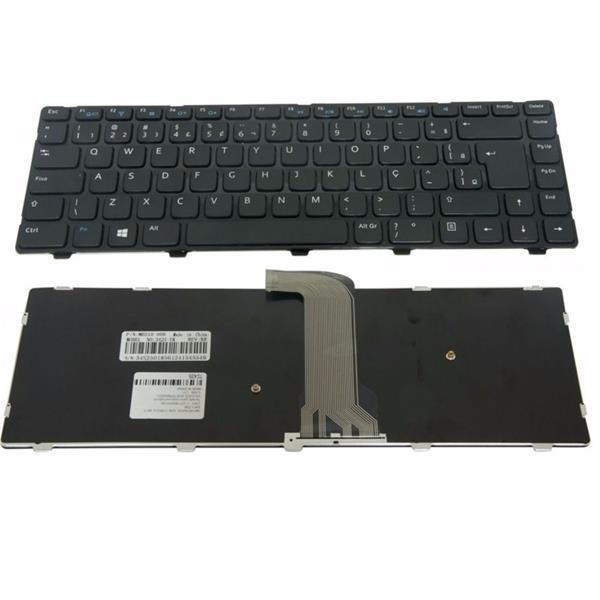Teclado Para Notebook Dell 14-3421 2620 2630 2640 14R-5421 2628 3450 3660 5437 Vostro 1328 1528 2421 5560 - AZ - Com Moldura
