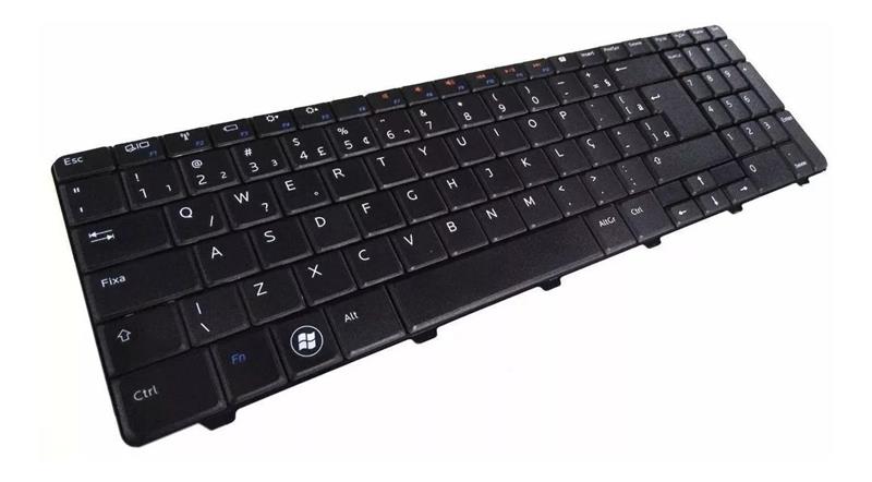 Teclado Para Notebook Dell Inspiron 15R 5010 N5010 M5010 09K55V V110525AR - Numérico - Preto