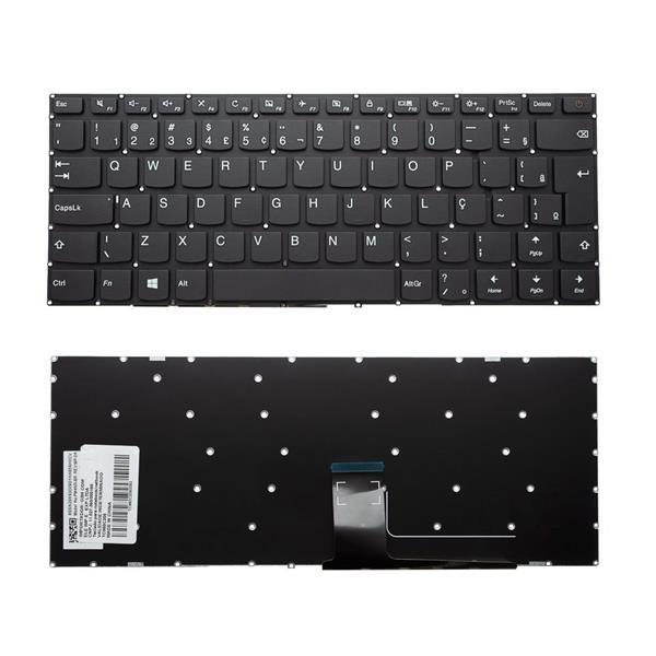 Teclado Para Notebook Lenovo Ideapad 110-14ISK 110-14IBR PM4NR-BR B110-14IBR 14" 80UJ  80UQ - Com Botão Power