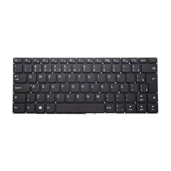 Teclado Para Notebook Lenovo Ideapad 110-14ISK 110-14IBR PM4NR-BR B110-14IBR 14" 80UJ  80UQ - Com Botão Power