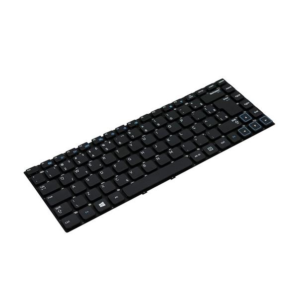 Teclado Para Notebook Samsung NP300E4A NP300E4K NP300E4C NP300V4A NP305 NP305E4A NP305V4A - Sem Moldura - Preto