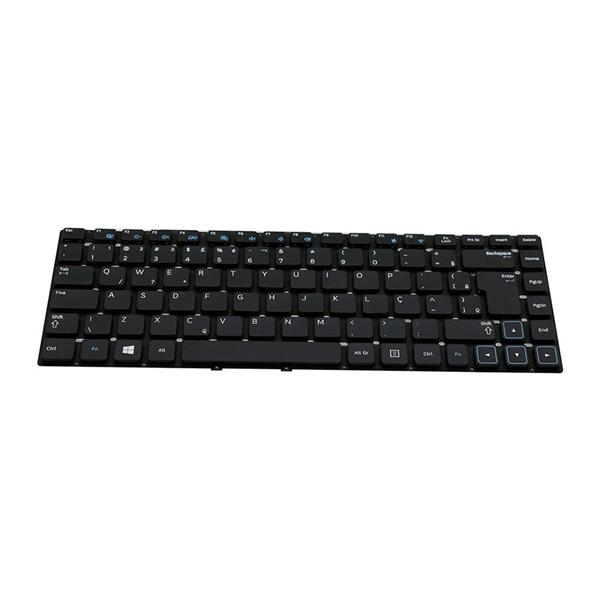 Teclado Para Notebook Samsung NP300E4A NP300E4K NP300E4C NP300V4A NP305 NP305E4A NP305V4A - Sem Moldura - Preto