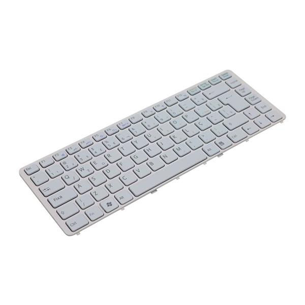 Teclado Para Notebook Sony Vaio VGN-NW - Com Moldura - Branco