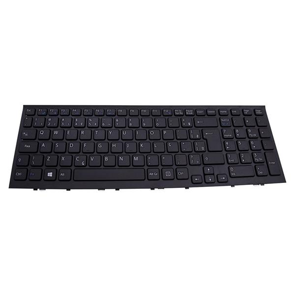 Teclado Para Notebook Sony Vaio VPC-EE VPC-EH PCG-71911X PCG-61611X PCG-61611L VPCEE25FX - Preto