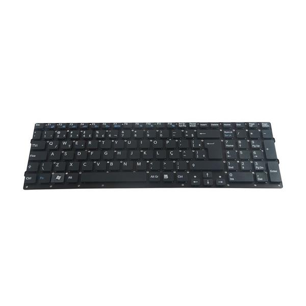 Teclado Para Notebook Sony Vaio VPC-F291 VPC-F23BFX VPC-F234FX/B VPC-F22BFX - Sem Moldura - Preto