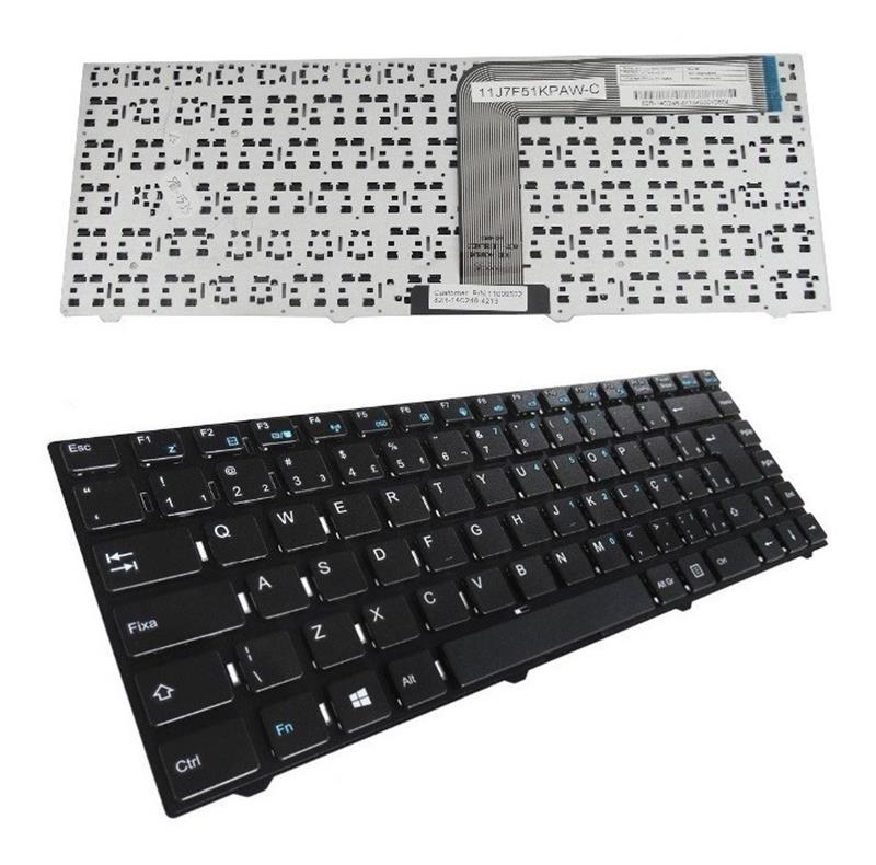 Teclado Para Notebook Philco 14A CCE U25 U45W N325 H125 F4030 STI NI-1401 NA 1402 NI 1403 CQ23 L40-30 MP-11J78PA-F51GW MP-11J78PA-8522 Philco 14L - Wifi F4 - Slim