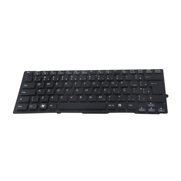 Teclado Para Notebook Sony Vaio VPC-SB VPC-SD VPC-SA - Sem Moldura - Preto