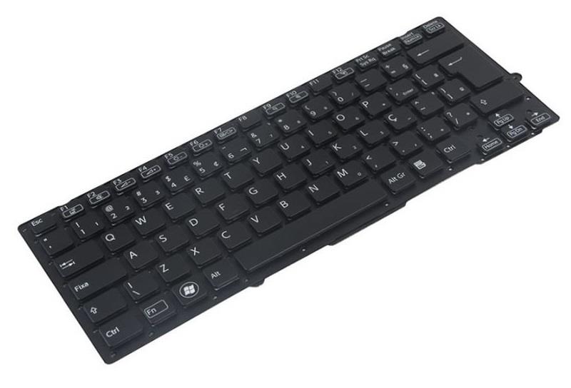 Teclado Para Notebook Sony Vaio VPC-SB VPC-SD VPC-SA - Sem Moldura - Preto