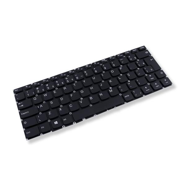 Teclado Para Notebook Lenovo Ideapad 310-14ikb 310-14isk 310-14iap V310-14ikb V310-14isk V510-14ikb - Sem Moldura - Preto