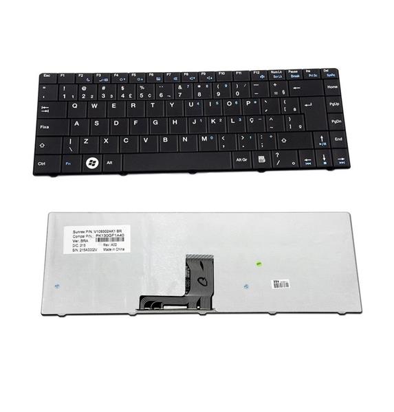 Teclado Para Notebook Semp Toshiba STI 1301 AS1301 - Preto