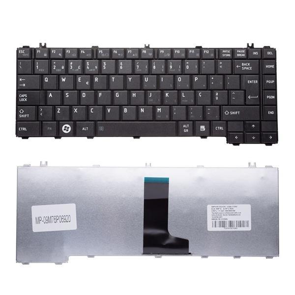 Teclado Para Notebook Toshiba Satellite C600 C640 C645 C645D L600 L600D L635 L640 L645 L735 L740 L745 - Preto