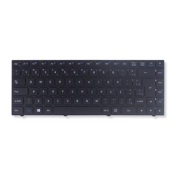 Teclado Para Notebook Positivo Sim+ 3200 980M MP-09N78PA-F51C - Wifi F11 - Com Moldura - Preto