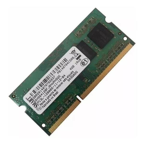 Memória Para Notebook 4GB DDR3L 1600 PC3L-12800 1.35V - Smart