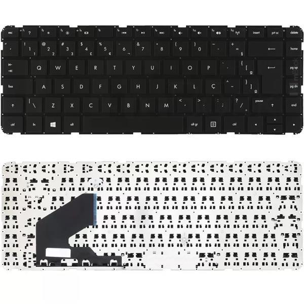 Teclado Para Notebook HP Pavilion 14-B 14-B065BR Ultrabook 14 Sleekbook 14 - Sem Moldura - Preto