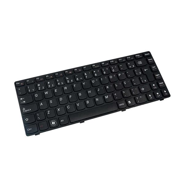 Teclado Para Notebook Lenovo Z370 Z470 Z370A Z375 Z470A Z470AM Z470AT Z470AX Z470G Z470K Z475 - Com Moldura