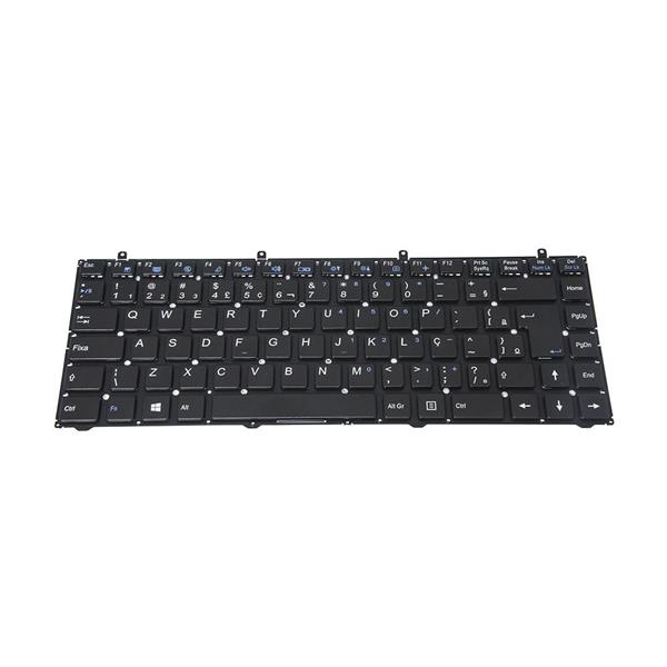 Teclado Para Notebook Positivo XS3210 Philco 14M Itautec W7530 MP-12R78PA-430 - Sem Moldura - Preto