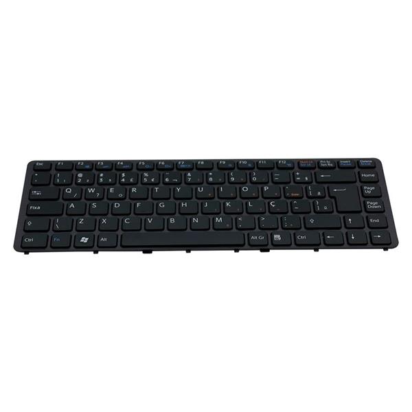 Teclado Para Notebook Sony Vaio VGN-NW PCG-7111 - Com Moldura - Preto
