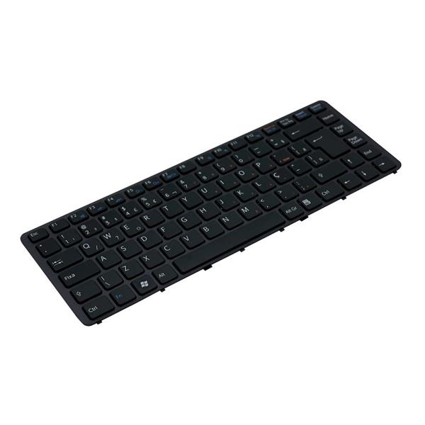 Teclado Para Notebook Sony Vaio VGN-NW PCG-7111 - Com Moldura - Preto