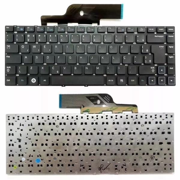 Teclado Para Notebook Samsung NP300E4A NP300E4K NP300E4C NP300V4A NP305 NP305E4A NP305V4A - Sem Moldura - Preto