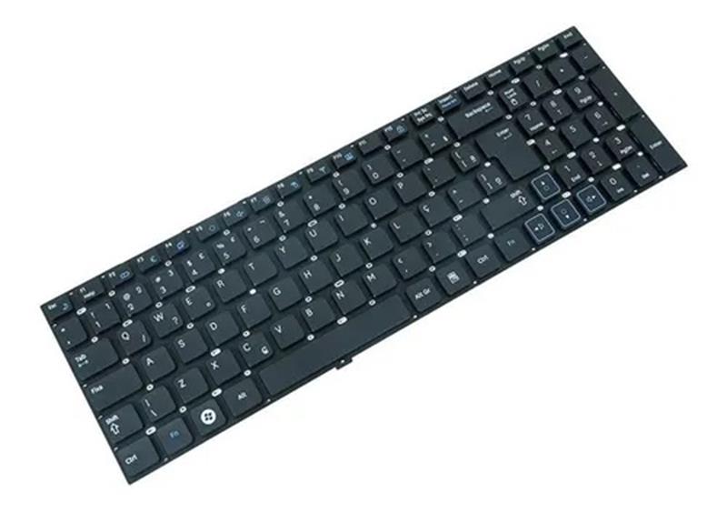 Teclado Para Notebook Samsung NP-RV511 NP-RV515 NP-RV520 RV520 V123060BK1 BR - Sem Moldura - Preto