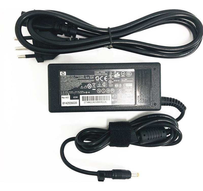 Fonte Carregador HP 18.5V 3.5A 65W - 4.8x1.7mm - Logo HP