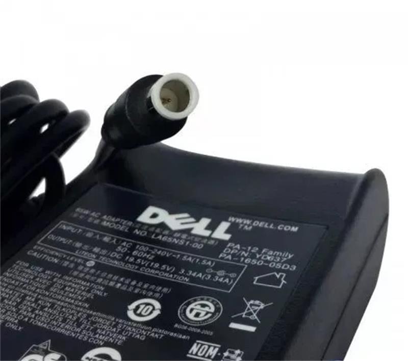 Fonte Carregador Dell 19.5V 3.34A 65W - 7.4x5.0mm - Logo Dell