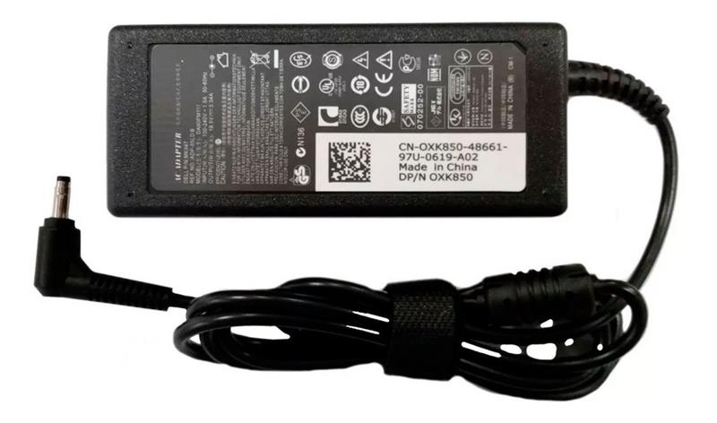 Fonte Carregador Dell 19.5V 3.34A 65W - 4.0x1.7mm - Ultrabook - Logo Dell