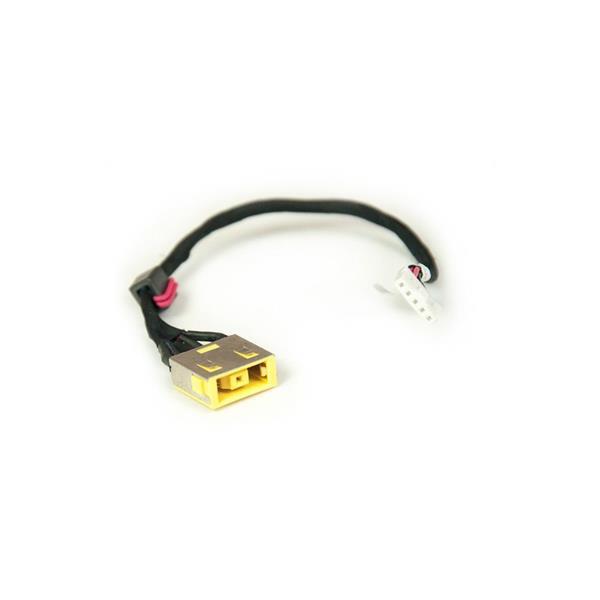 Conector Dc Jack Para Notebook Lenovo Ideapad G400S G405S Dch186 - Retangular USB - 11x4.5mm - Com Cabo
